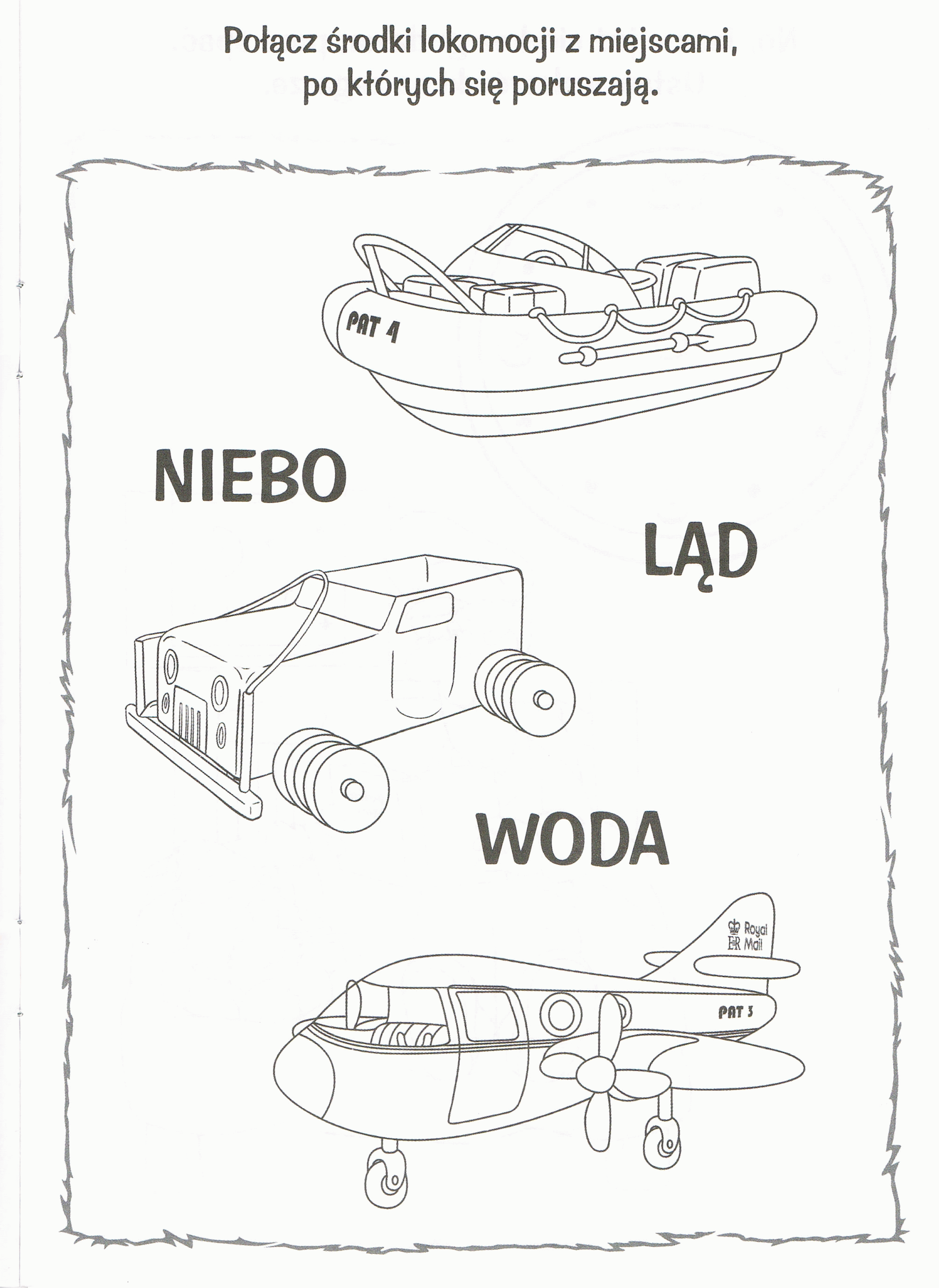 Listonosz Pat kolorowanki